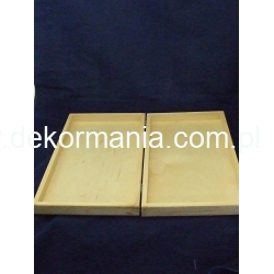 Pudełko   31x15,5x5cm  płaskie,   otwiera się na PŁASKO ,   np;na przybory wędkarskie
