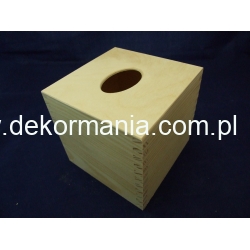 Chustecznik kwadratowy 14x14x13cm ZASUWANY , pojemnik na reklamówki , rękawiczki jednorazowe itp.  pudełko na chusteczki, pudełko na chusteczki, serwe