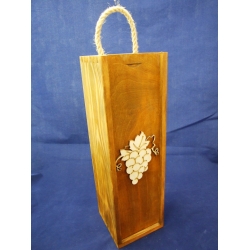 Pudełko drewniane prostokątne na wino 36x11,5x11cm, zasuwane