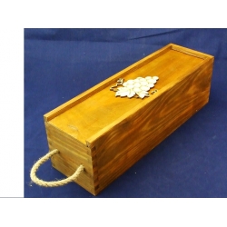 Pudełko drewniane prostokątne na wino 36x11,5x11cm, zasuwane