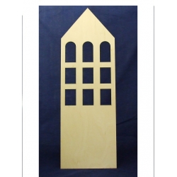 Model budynku  75 x 25 cm ,grubość sklejki 3mm : dom,  biurowiec itp np; dekoracja pokoju dziecka,panel ścienny