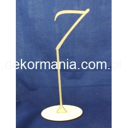 Cyferka,cyfra na stojaku "7 " wysokość 30 cm -dekoracja stołu,wesele,bankiet,przyjęcie itp
