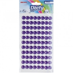 DŻETY SAMOPRZYLEPNE 88SZT FIOLETOWE 8mm / DS35