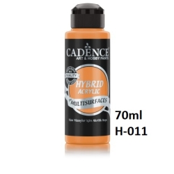 CADENCE H-011 Farba hybrydowa matowa 70ml JASNY POMARAŃCZOWY MATT / HYBRID  LIGHT ORANGE