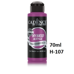 CADENCE H-107 Farba hybrydowa matowa 70ml  ODCIEŃ FIOLETU MATT / HYBRID HAZERAN PURPLE