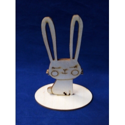 Zajączek 10cm na podstawce /SKLEJKA #3mm , zajączek Wiekanocny , króliczek , zając