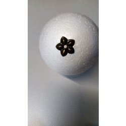 Gwóźdż ozdobny  2,3cm  / c.mosiądz  / końcówka,zakończenie do styropianu/ tapicerski