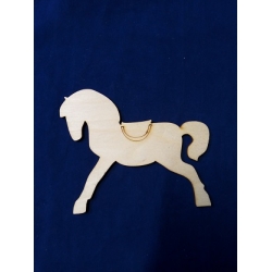Koń 15x12,5cm   , siodło, konik