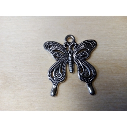 Dekor motyl 2,5x2,9cm , motylek metalowy, zawieszka / D507