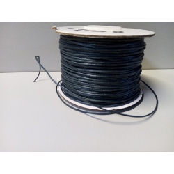 1mb / Sznurek woskowany bawełniany POPIEL / SZARY #1mm , biżuteria