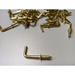 Haczyk , zawieszka , wkręt  do szafki na klucze  24x8mm  ZŁOTY  B221