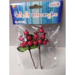 Gałązka dekoracyjna 2szt / długość 12cm