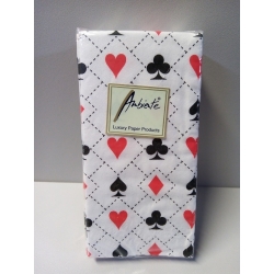 Chusteczki , serwetki mini 21x21cm / Cena 1opakowania 10szt / karty kolor / 3379