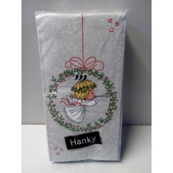 Chusteczki , serwetki mini 21x21cm / Cena 1opakowania 10szt / aniołek, wianuszek 3387