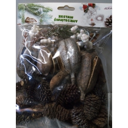 Zestaw Świąteczny 120g , susz do wianków, stoików, na choinkę, art. florystyczne / nr. 5