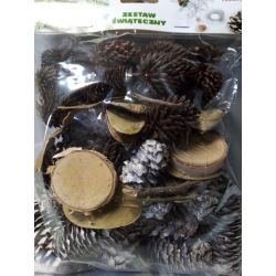 Zestaw Świąteczny 120g , susz do wianków, stoików, na choinkę, art. florystyczne / nr. 2