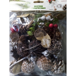 Zestaw Świąteczny 120g , susz do wianków, stoików, na choinkę, art. florystyczne / nr. 3
