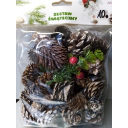 Zestaw Świąteczny 120g , susz do wianków, stoików, na choinkę, art. florystyczne / nr. 10