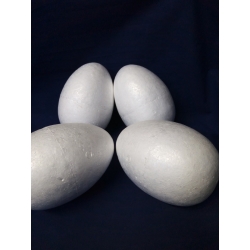 Jajko 14cm styropianowe 14cm  , pełne, struktura