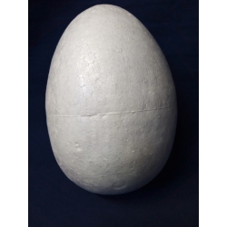 Jajko 14cm styropianowe 14cm  , pełne, struktura