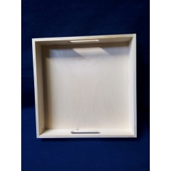 Tacka kwadratowa 30x30x5, tacka 30x30x5 / TSK 30*30*5 z uchwytami, taca