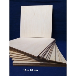 SKLEJKA #3mm / Podkładka 16x16cm, deseczka  / LASER / Cena za 1szt / BAZA / obrazek