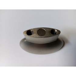 Uchwyt meblowy 43x25mm , uchwyt metalowy GN6606 / SATYNA  , na 2 śruby / CENA 1 sztuki