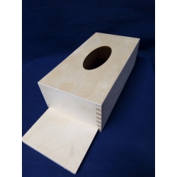 Chustecznik prostokątny zasuwany 26x14x8,8cm , pojemnik na reklamówki jednorazowe , rękawiczki, jednorazówki itp. pudełko na chusteczki, serwetnik