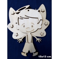 SKLEJKA #3mm  Aniołek 15cm CHŁOPCZYK aniołek 3D zawieszka