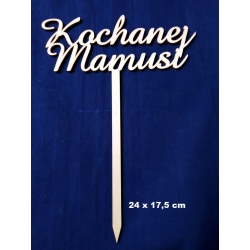 Kochanej Mamusi 24x17,5cm topper  /Dzień Matki, urodziny, podziękowanie