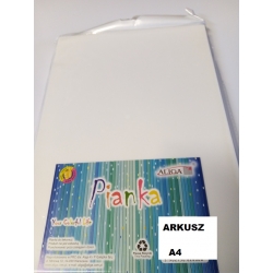 Pianka arkusz A4 BIAŁA / KP-20 / pianka PVC 2mm, arkusz piankowy cena 1szt