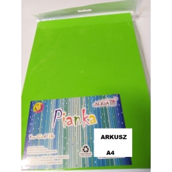 Pianka arkusz A4 JASNA ZIELEŃ  / KP-12 / pianka PVC 2mm, arkusz piankowy cena 1szt