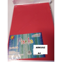 Pianka arkusz A4 CZERWONA / KP-06 / pianka PVC 2mm, arkusz piankowy cena 1szt