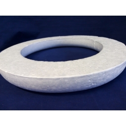 Oponka 28cm , ring styropianowy z jednej strony płaski 28cm, koło styropianowe płaskie  BOR-28 oponka płaska