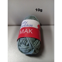 WŁÓCZKA 100% BAWEŁNA 10g KWIATY POLSKIE VINTAGE ZIELONY