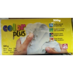 Masa samoutwardzalna - BIAŁA 500g SIO-2 PLUS COLOR PLUS BLANCO, masa do modelowania