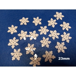 Śnieżynka płatki śniegu konfetti 23mm op. 2g / MT-6610(71) BIAŁE