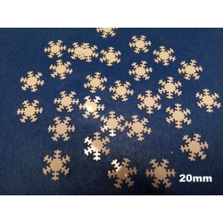 Śnieżynka płatki śniegu konfetti 20mm op. 2g / MT-6610(71) BIAŁE