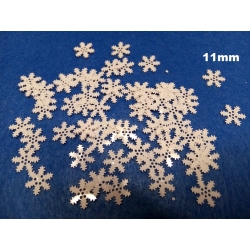Śnieżynka płatki śniegu konfetti 11mm op. 2g / MT-6610(71)  BIAŁE