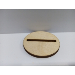 Sklejka #3mm Podkładka 4cm z otworem 32mmx3mm, stojak na wycinankę ze sklejki o grubośći 3mm