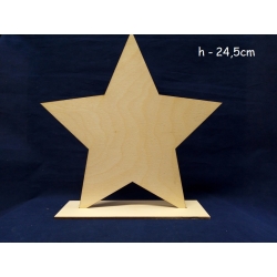SKLEJKA #3mm Gwiazdka 24,5cm na podstawce , gwiazda 24,5cm podstawka baza
