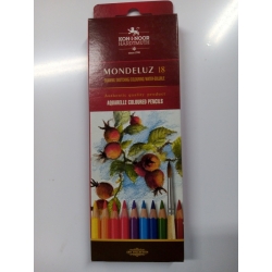 KOH-I-NOR KIN KREDKI AKWARELOWE MONDELUZ 3717  / 18 KOLORÓW , kredki akwarele