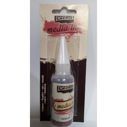 PENTART TUSZ ALKOHOLOWY, TUSZ MEDIA INK 20 ml / MIEDZIANY  / 2067