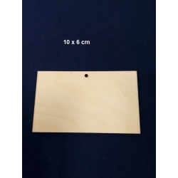 SKLEJKA #3mm Tabliczka 10x6cm z otworem