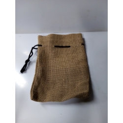 Worek jutowy 20x14cm ze sznurkiem NATURALNY , juta , worek prezentowy / 7355
