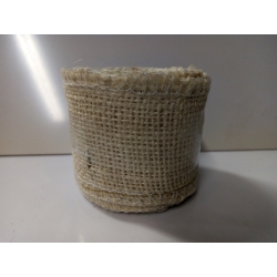2,5mb / Tkanina jutowa naturalna BIAŁA , juta , taśma jutowa szerokość 5cm