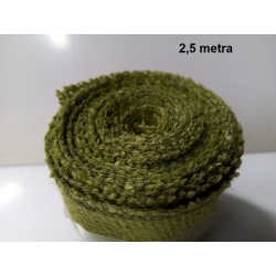 2,5mb / Tkanina jutowa naturalna OLIWKA , juta , taśma jutowa szerokość 5cm