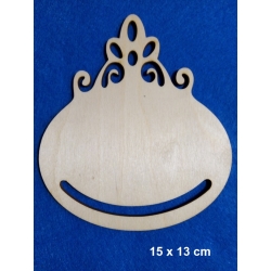 SKLEJKA #3mm Bombka 15x13cm / XII  , zawieszka retro, ażurowa vitage, makrama, sznurki