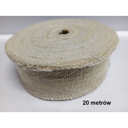 20mb / Tkanina jutowa naturalna BIAŁA , juta , taśma jutowa szerokość 5cm / 0403