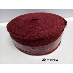20mb / Tkanina jutowa naturalna BORDO, juta , taśma jutowa szerokość 5cm / 0397